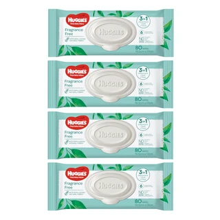 Huggies Baby Wipes Unscented refill 320 wipes
